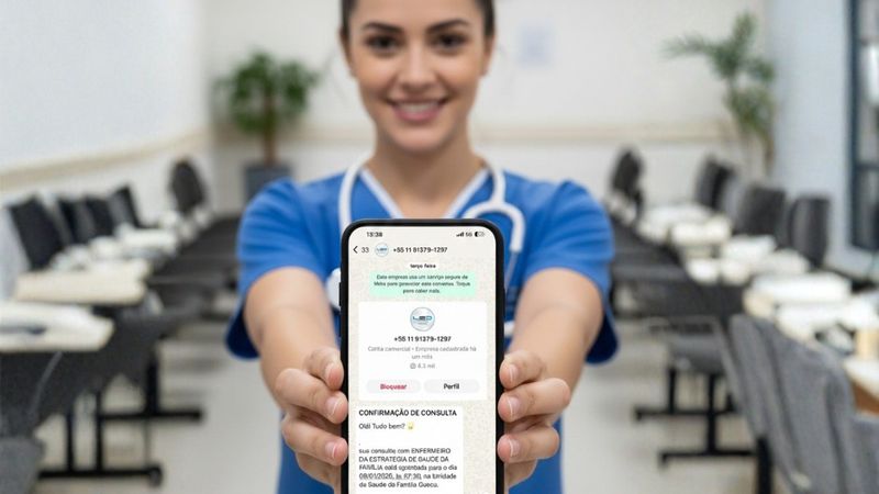 São Roque inova com confirmações de consultas pelo WhatsApp